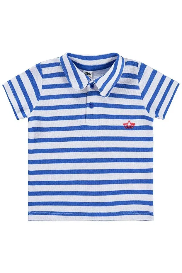 Детская футболка с принтом Sailboat printed Civil Baby, Saks Blue