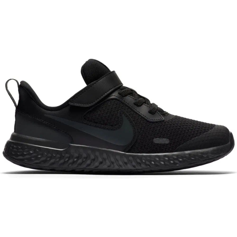 Детские кроссовки для мальчиков с мягкой амортизацией Revolution 5 NIKE, Black Anthracite