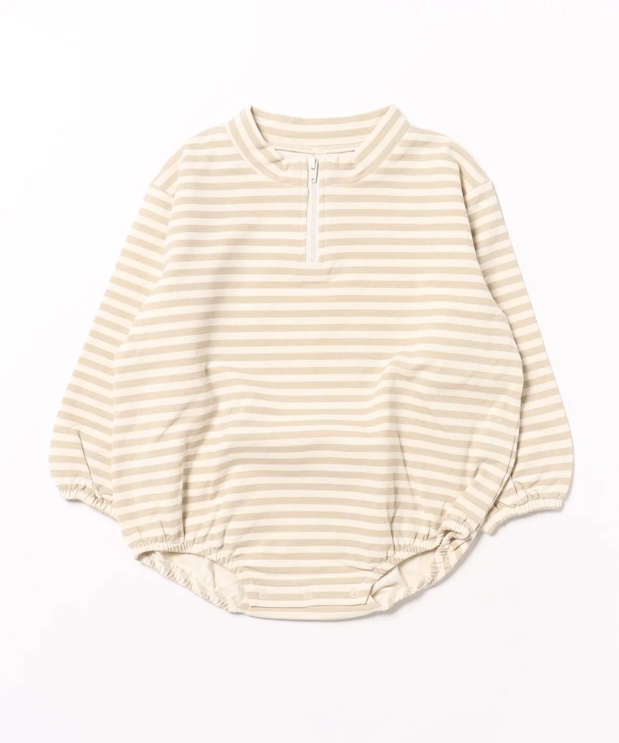 Детский комбинезон из флиса с длинным рукавомBodhi Romper Quincy Mae, Sand Stripe