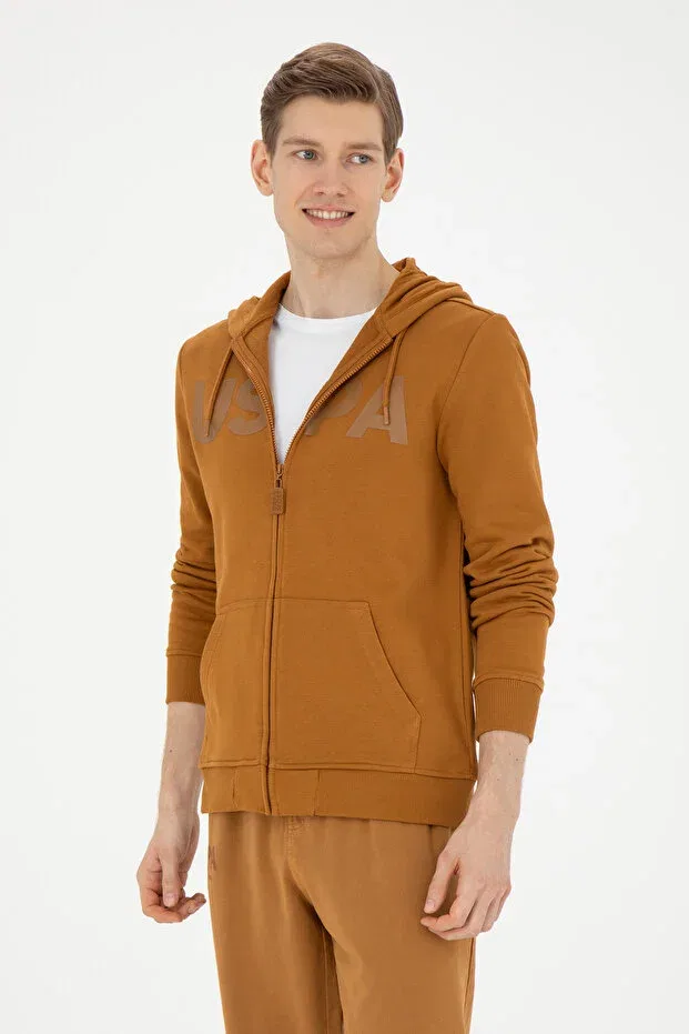 Мужской кардиган с капюшоном Coconut Knitted U.S. Polo Assn., 902577