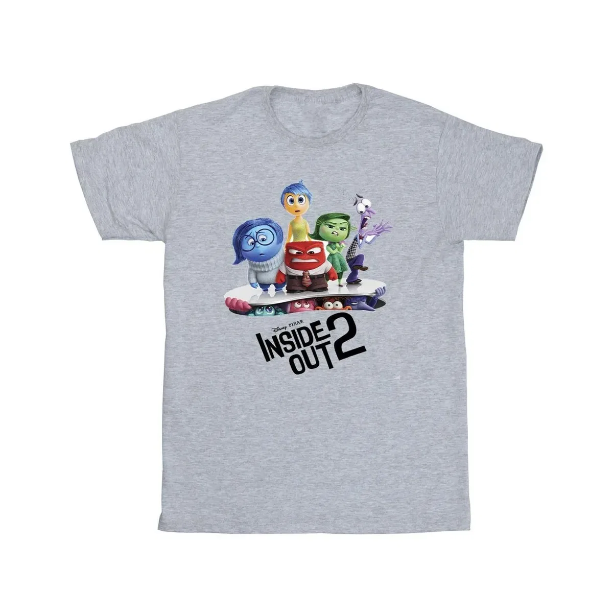 Футболка с принтом Inside Out, Grey