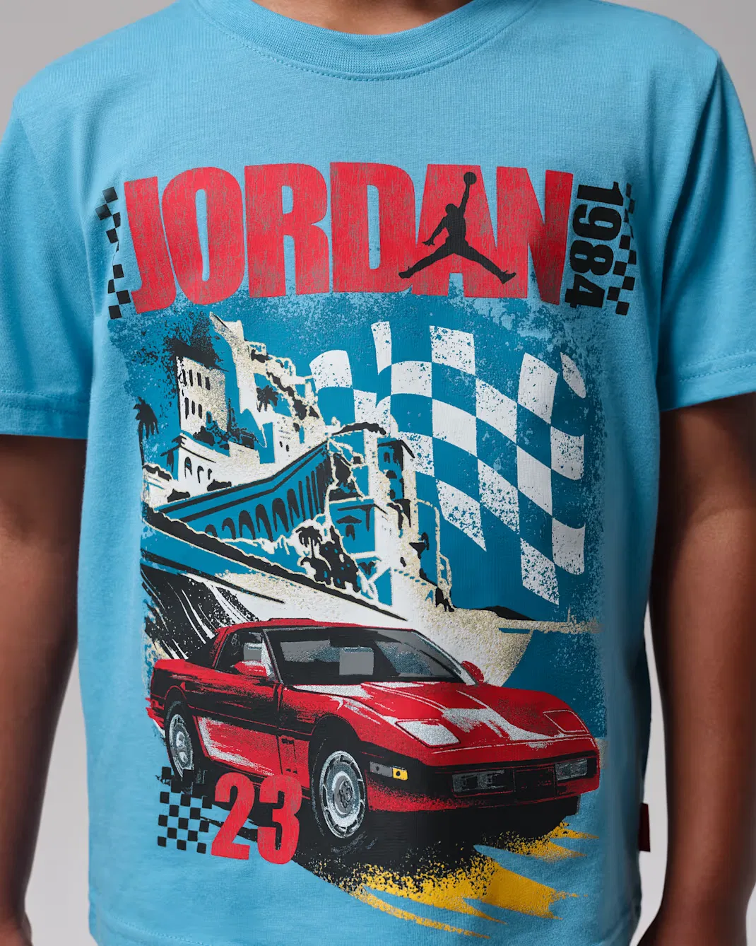 Детская футболка "Бруклинский авто '84" Jordan, Blue Beyond — фото 4