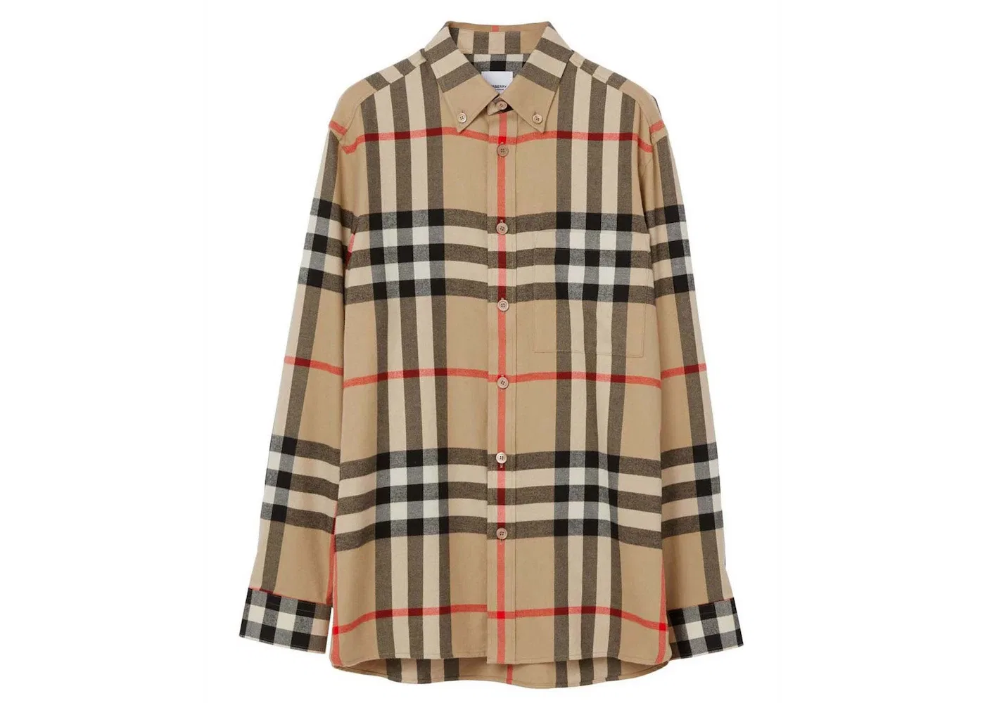 Мужская рубашка в клетку Castland Check Burberry, Beige