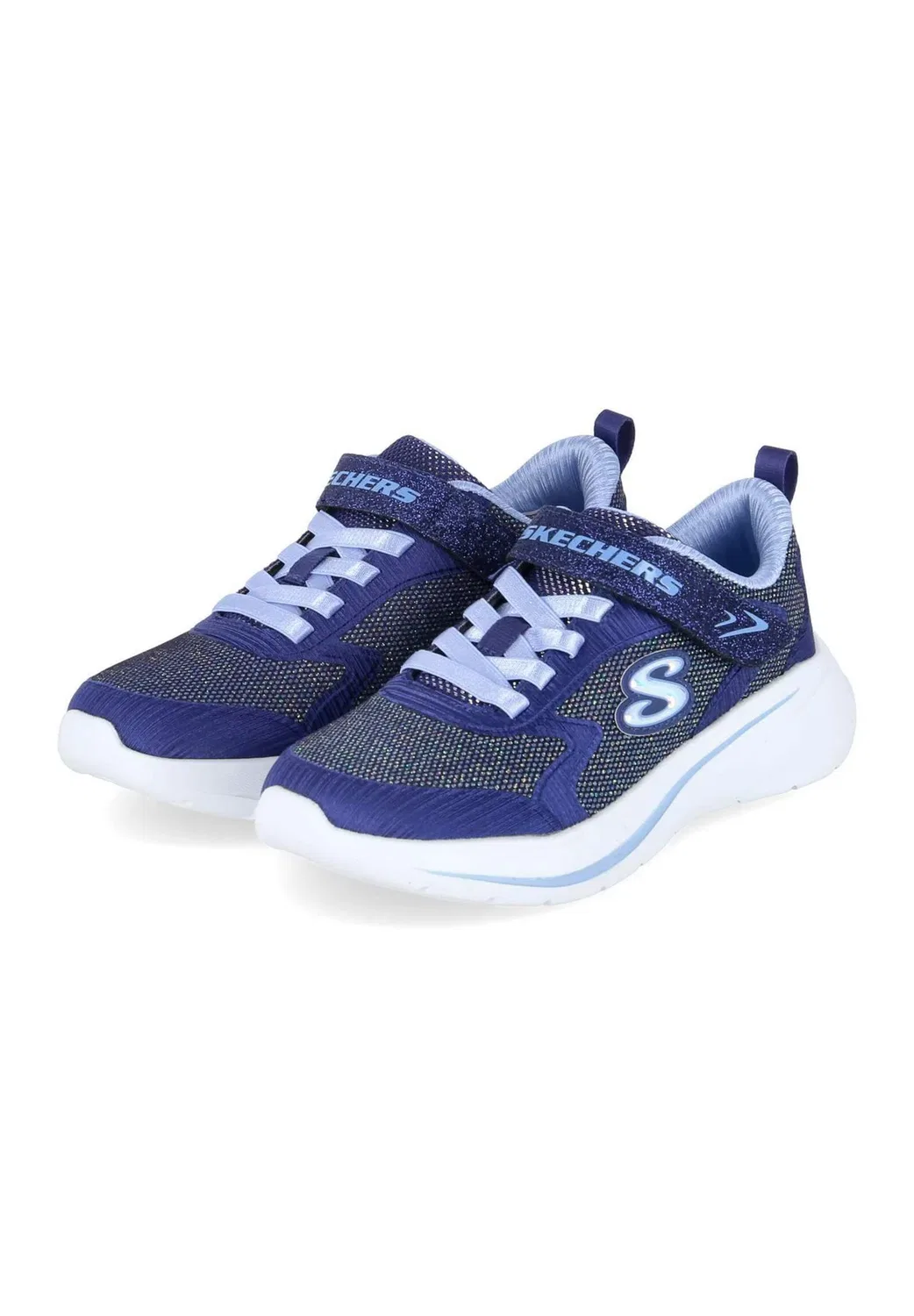 Унисекс - кроссовки Skechers, Metallisches Blau — фото 2