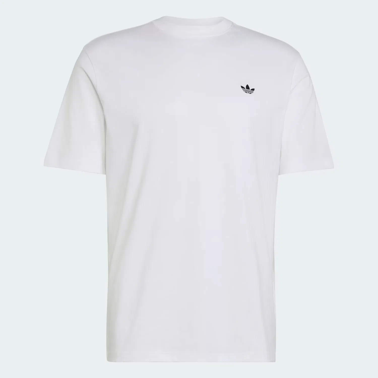 Мужская футболка с круглым вырезом Trefoil Essentials Adidas Originals, белая — фото 4