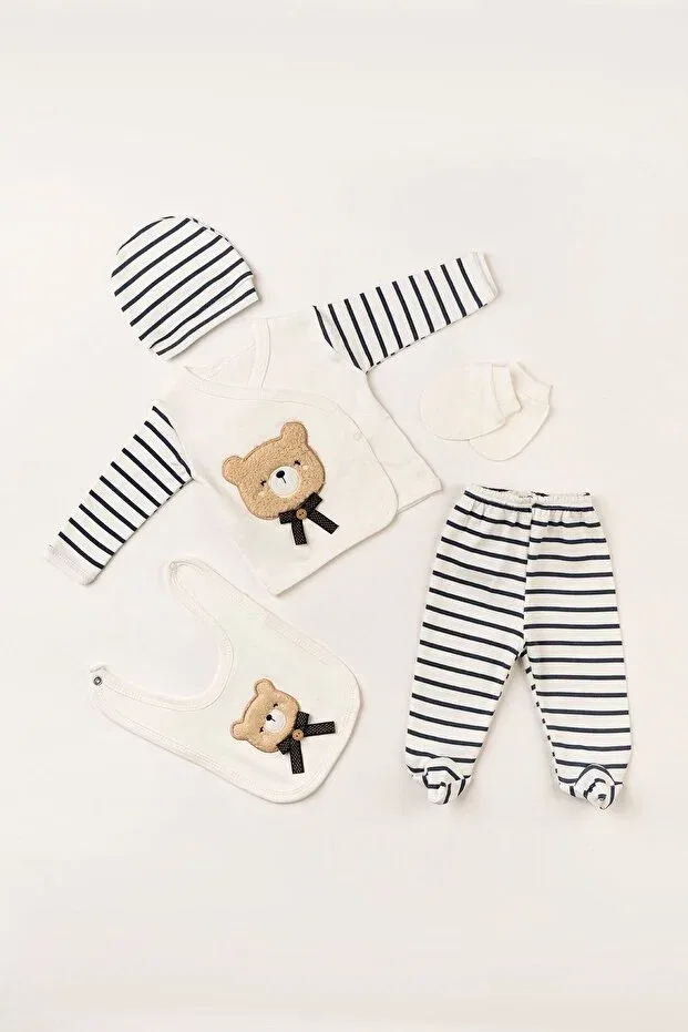 Детский комплект одежды для новорожденных хлопковый Suzene Embroidered Neu Kids, White — фото 3