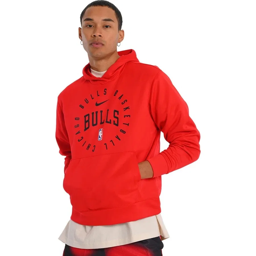 Худи с капюшоном с длинным рукавом Nike Chicago Bulls Spotlight, Красный