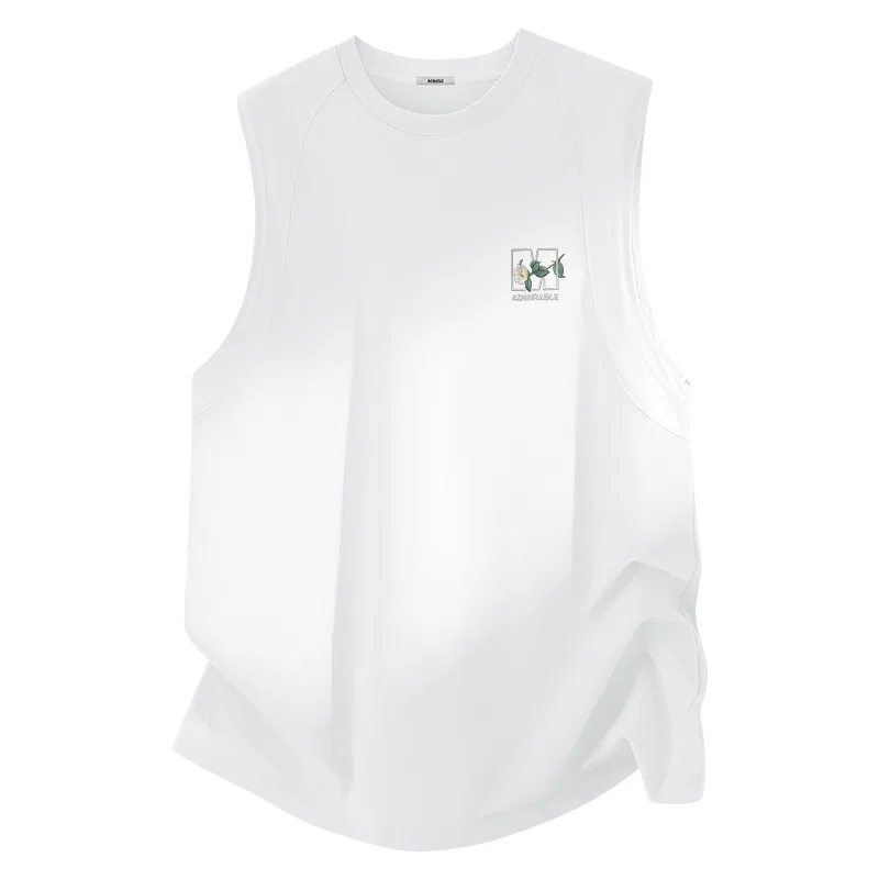 Детская майка без рукавов MINISO, White (Nude Shadow Chest Logo)