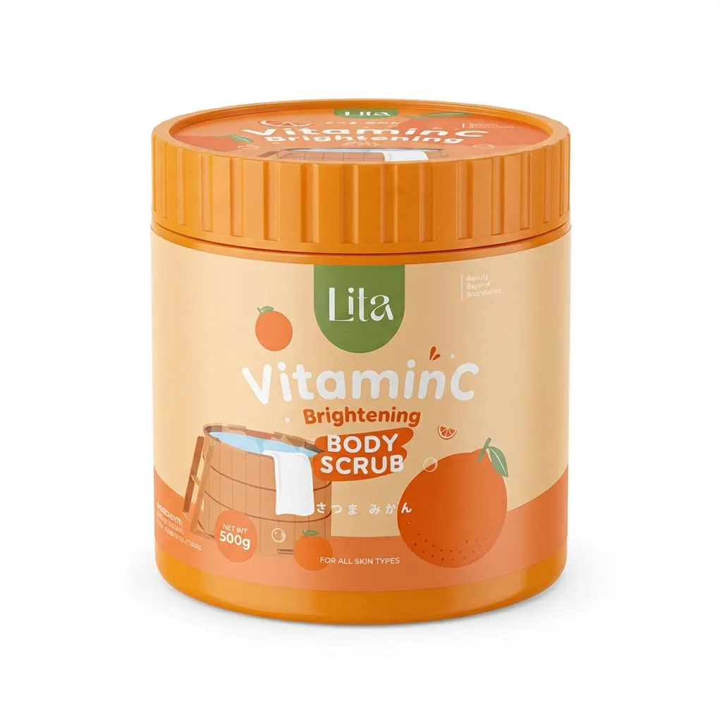 Скраб для тела Purple Body Scrub Glow Vitamin C, ALIBOOSTER, 500 г