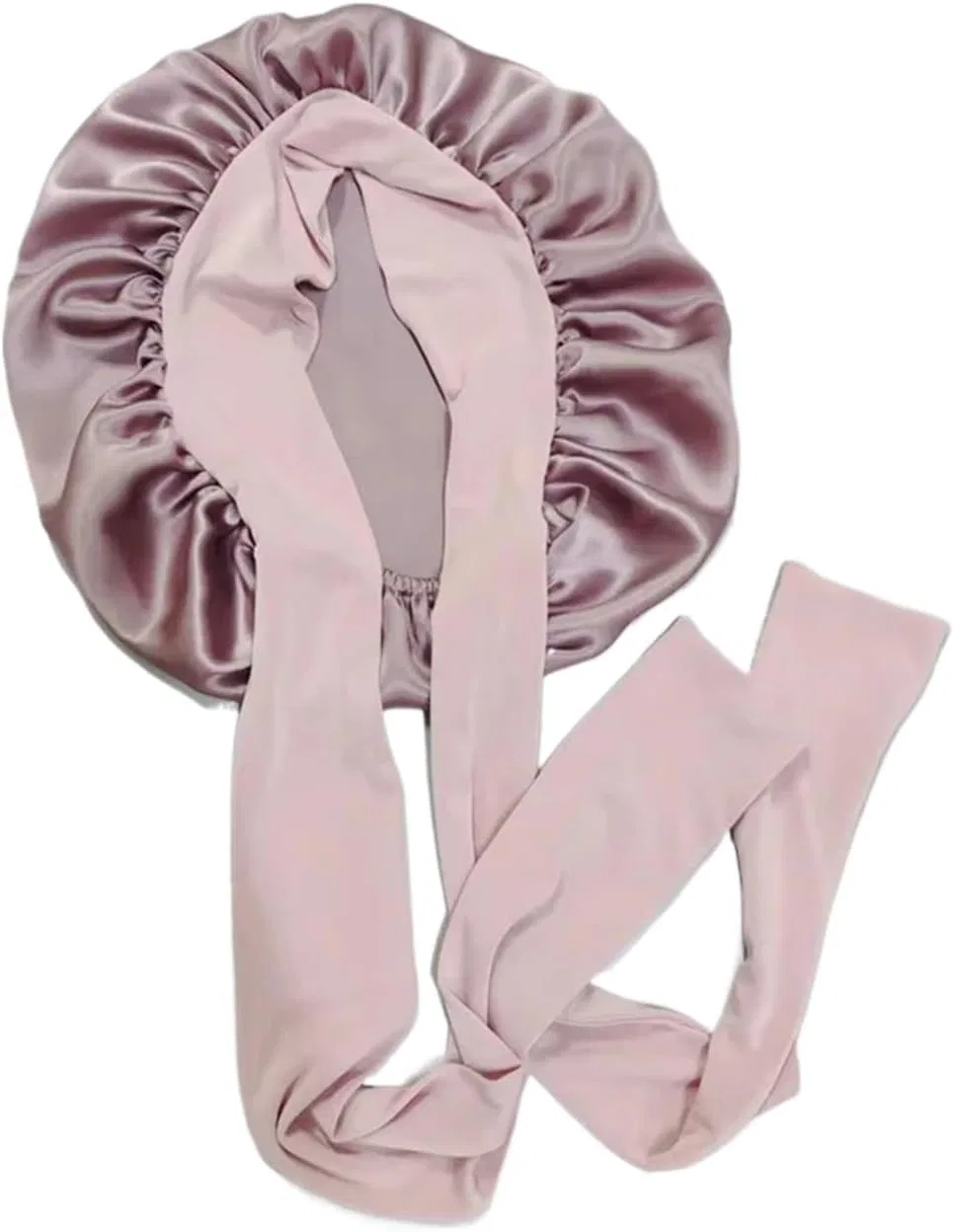Шелковая шапочка для сна, Satin Bonnet, BOJHGO, 19 Momme, Dark Pink