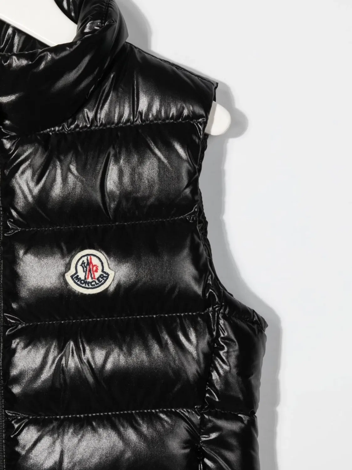 Жилет с логотипом Moncler, черный — фото 2
