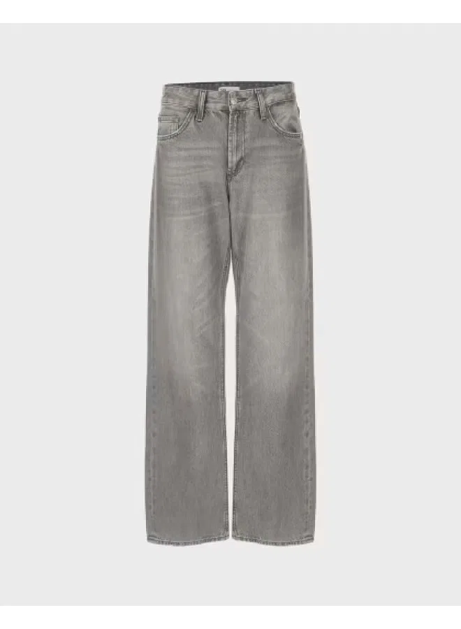 Джинсы прямые ретро-деним Zara, серый