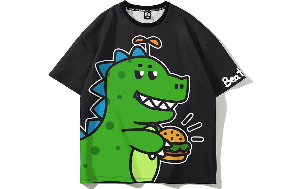 Детская футболка с принтом Green Dinosaur SANSYAS