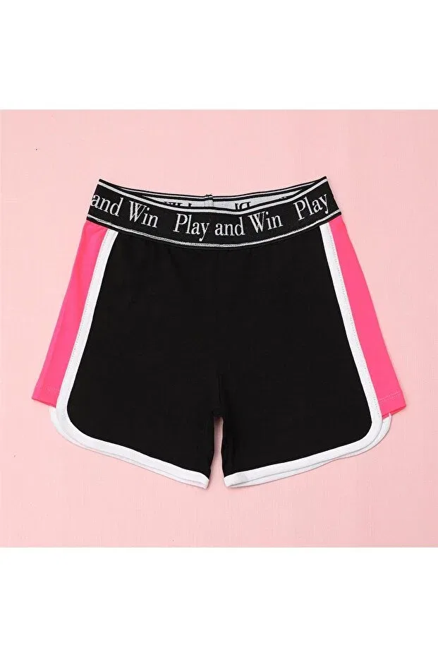 Детские шорты для девочек с завышенной талией Beachwear Wanex, Black