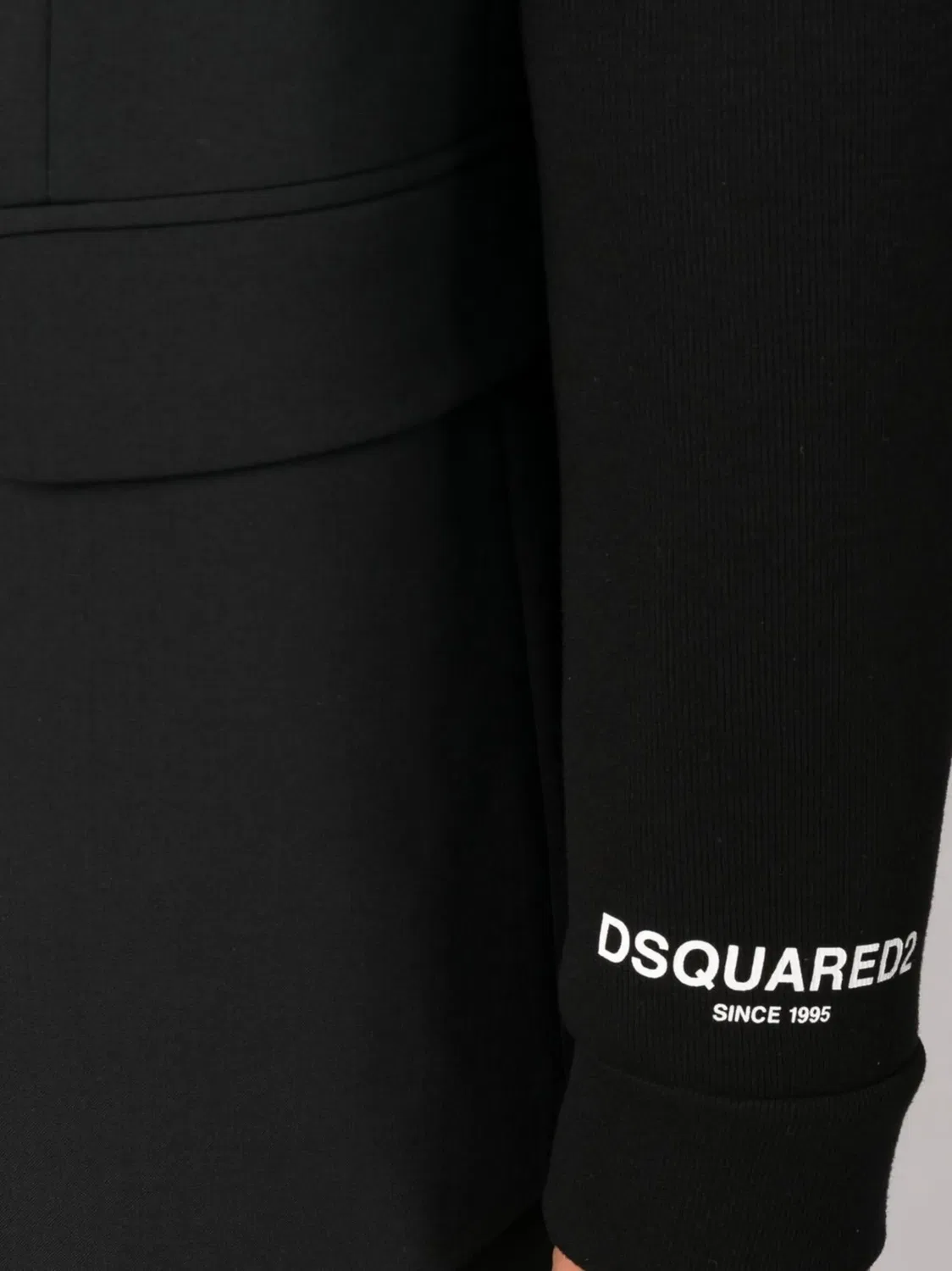 Пиджак с капюшоном на пуговицах DSQUARED2, черный — фото 3