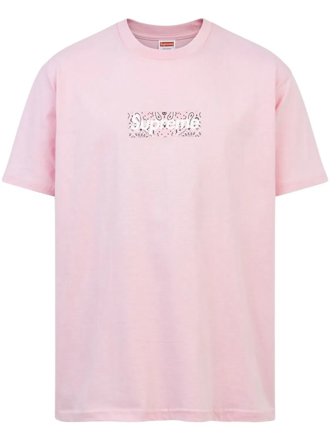 Футболка с принтом бандана Box Logo Supreme, розовый
