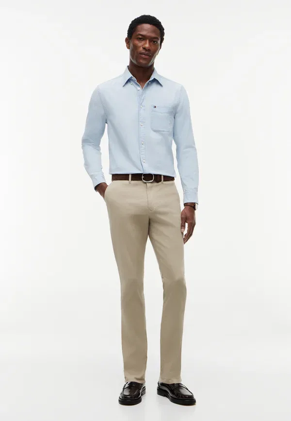 Брюки из хлопка с эластаном Bleecker Tommy Hilfiger, Batique Khaki, хаки — фото 2