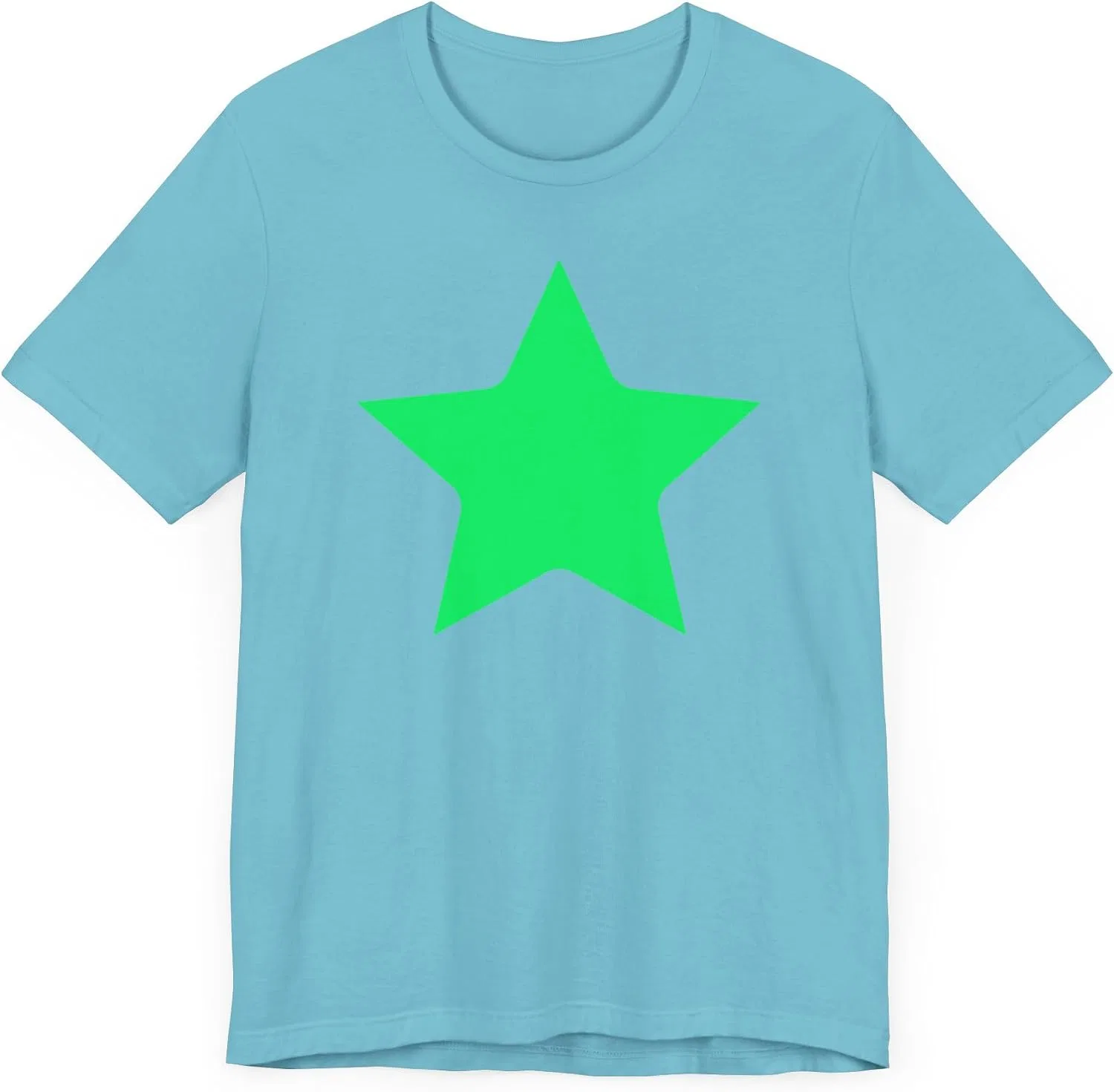 Женская футболка с принтом Star Bella+Canvas, Turquoise — фото 3
