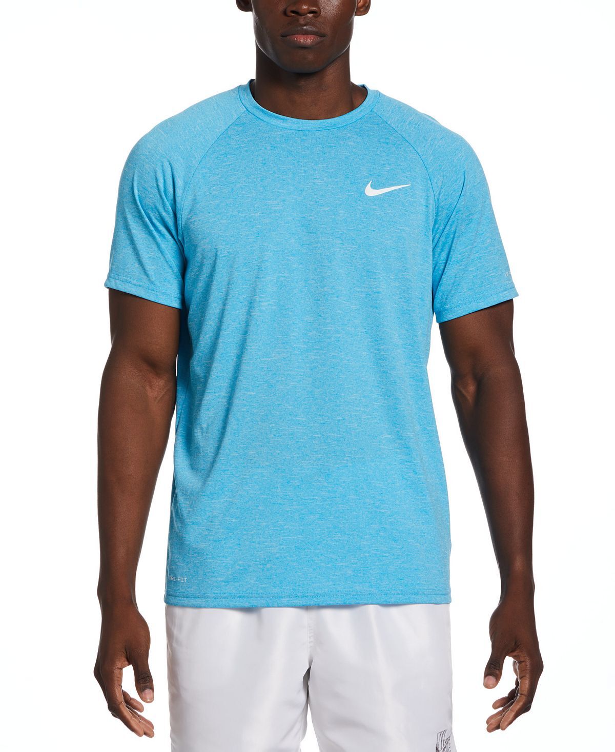 

Футболка Nike Hydroguard Dri-fit Stretch UPF 40+ Heather Rash Guard, голубой