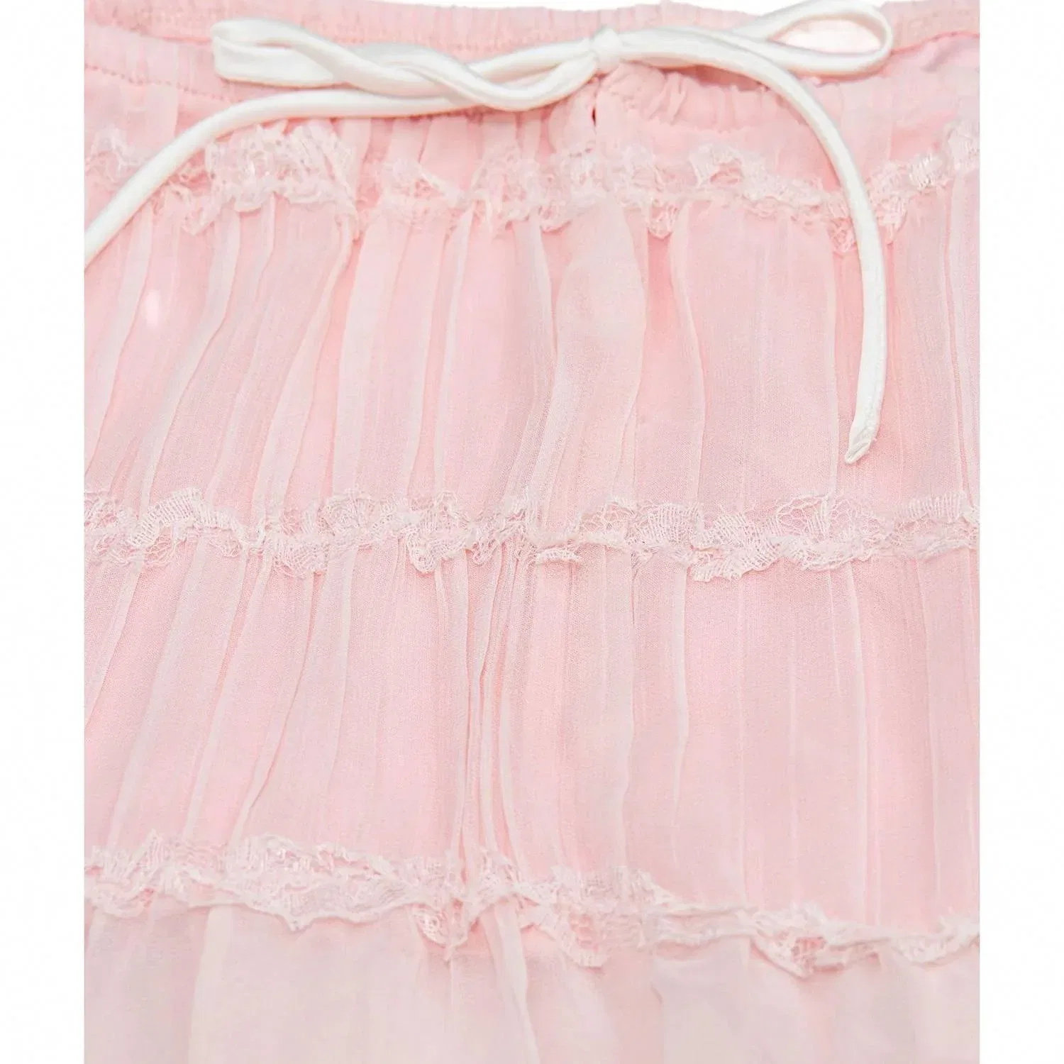 Детская юбка ярусная Amara Skirt KatieJnyc, розовый — фото 3