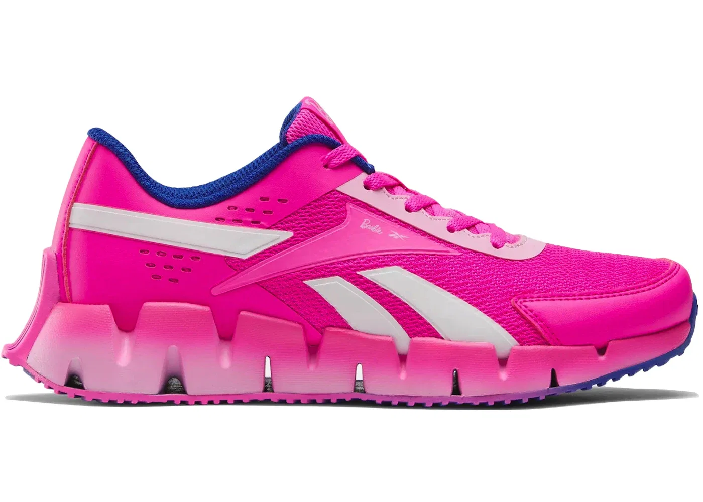 Детские кроссовки для девочек на шнуровке Reebok Zig Dynamica 2, Pink Paradise Pink Paradise Astro Rose