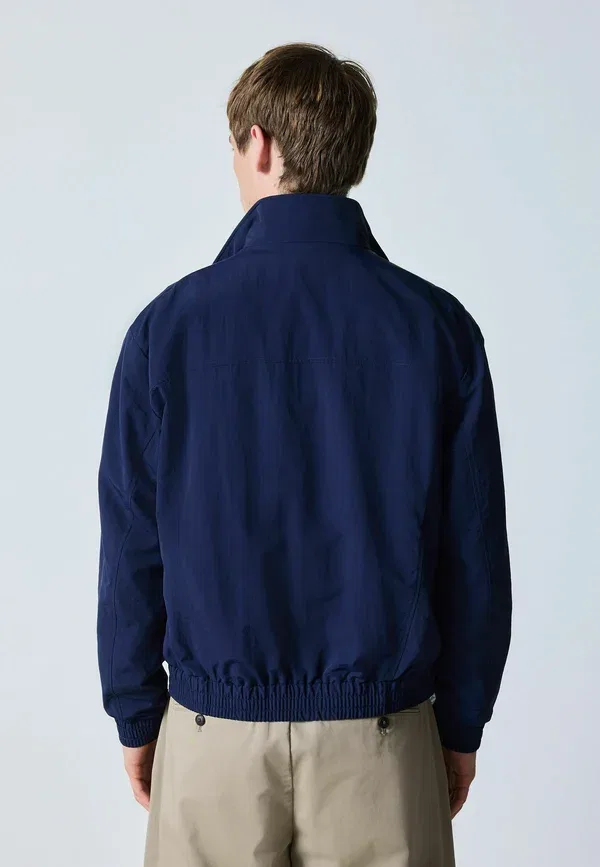 Куртка с высоким воротником Regular Fit Funnel Neck Zip Through Jacket Next, темно-синий — фото 3