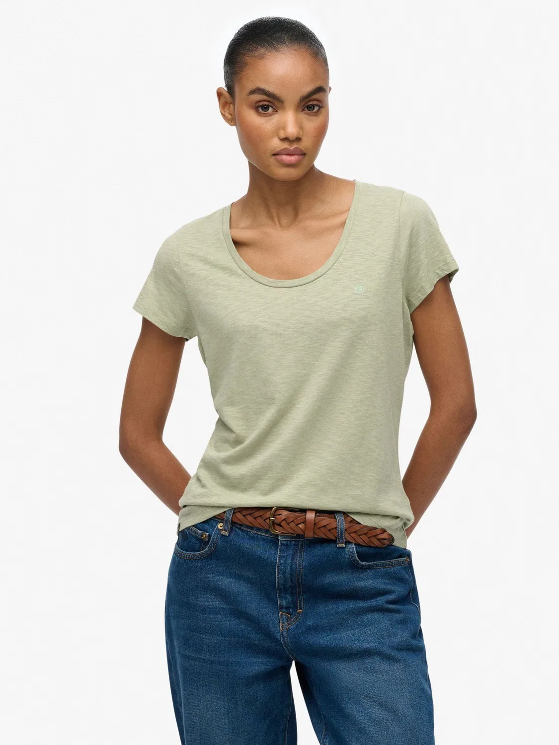 Футболка с круглым вырезом Superdry Studios Sage Green