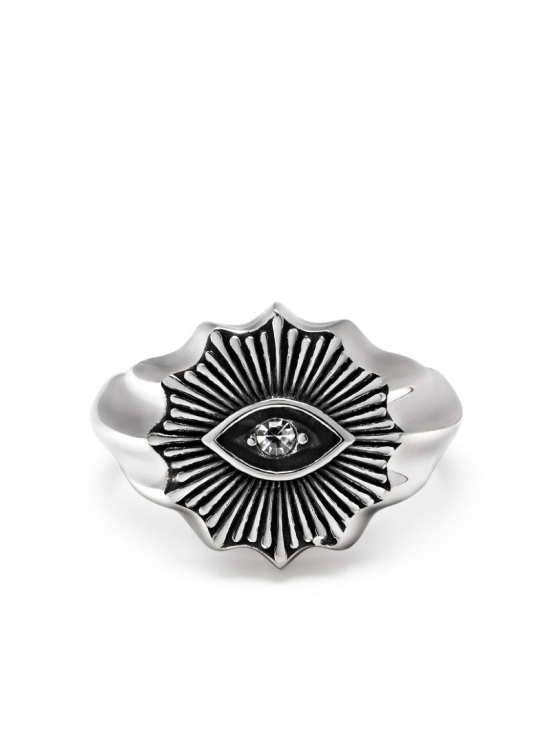 

Кольцо Evil Eye с кристаллами Nialaya Jewelry, серебряный