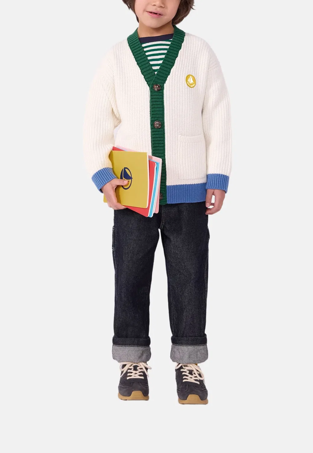 Кардиган Petit Bateau, Marshmallow Multico