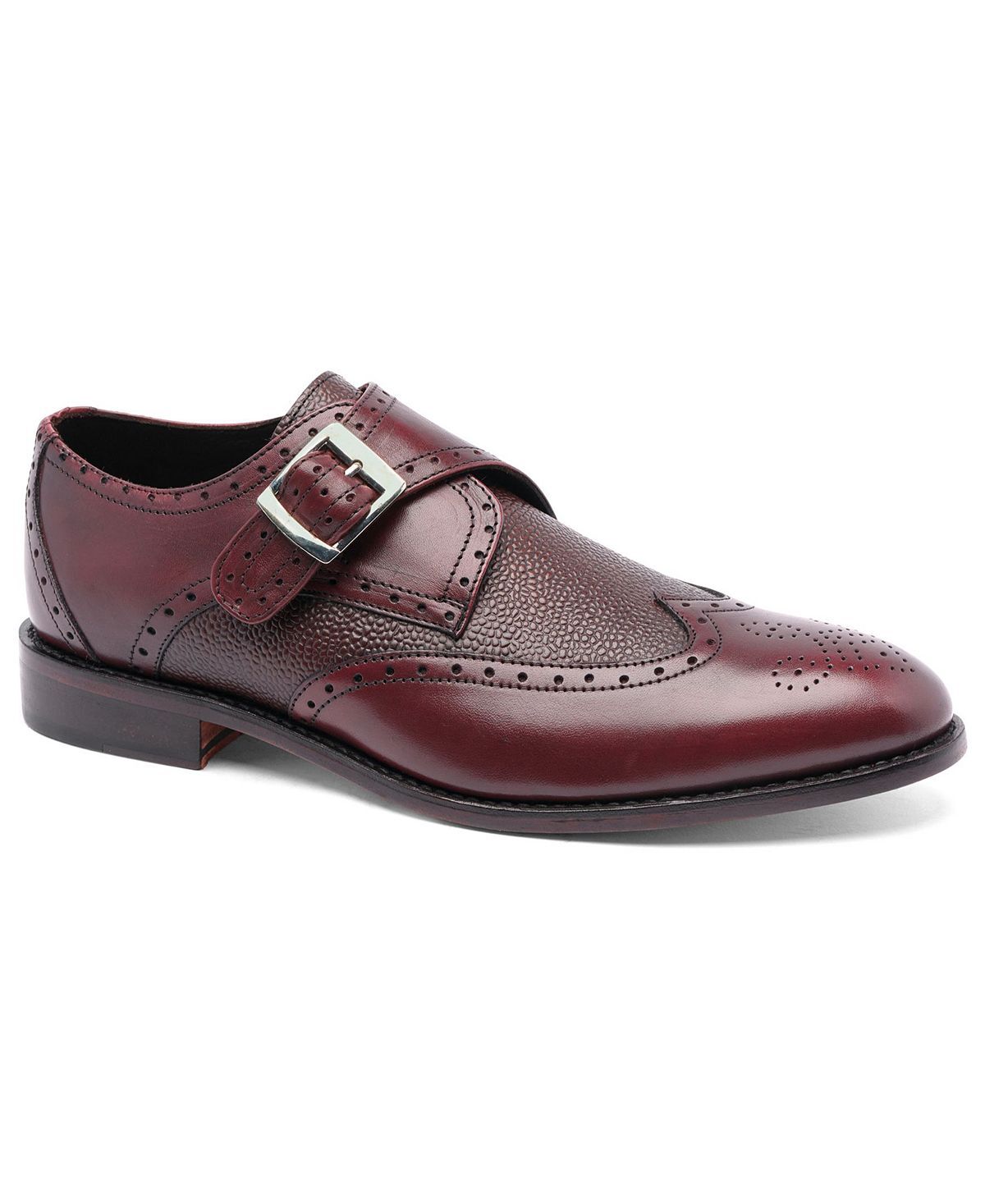 

Мужские туфли roosevelt iii single monkstrap wingtip goodyear Anthony Veer, красный