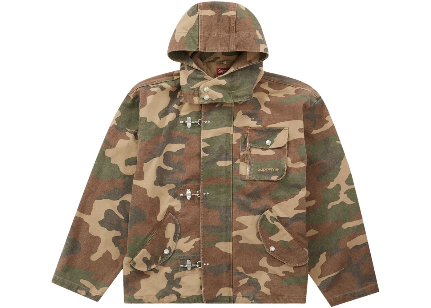 Мужская куртка-бомбер с принтом Supreme Jacket, Tan Camo