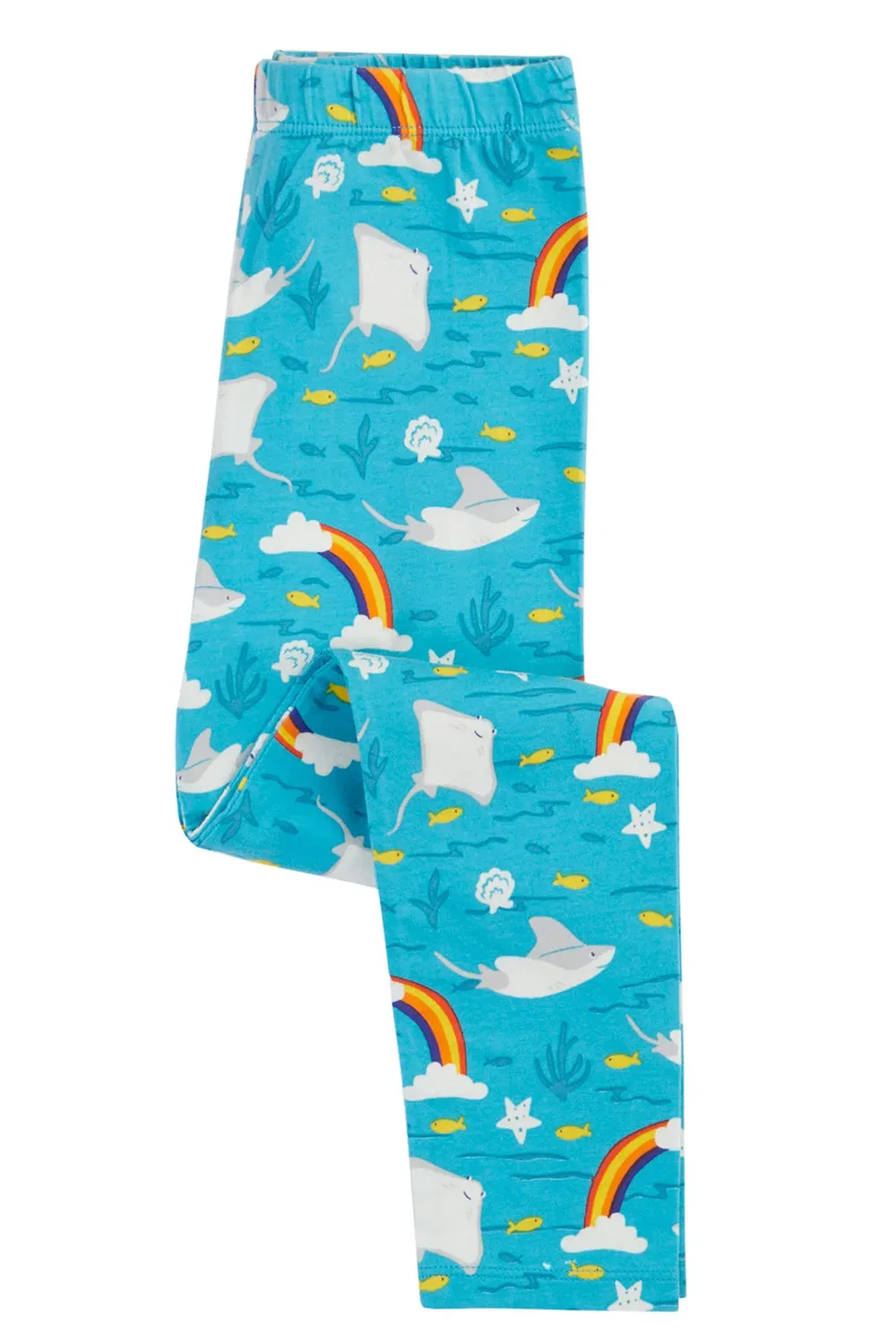 Детские леггинсы с принтом Libby Frugi, Blue