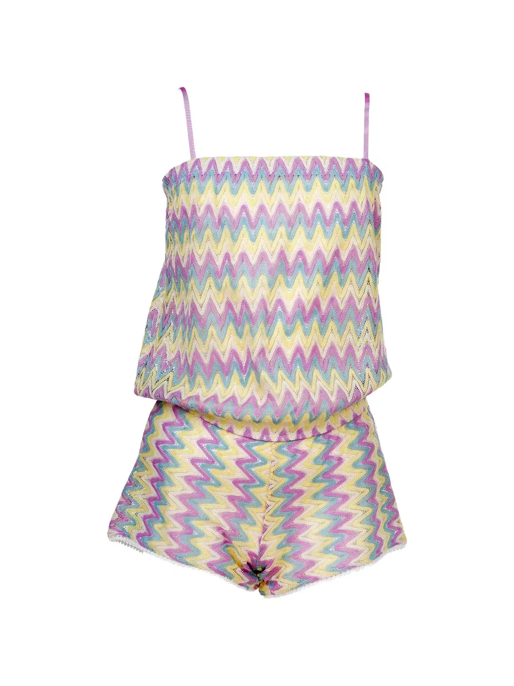 Комбинезон с зигзагообразным узором Nessi Byrd Kids, желтый