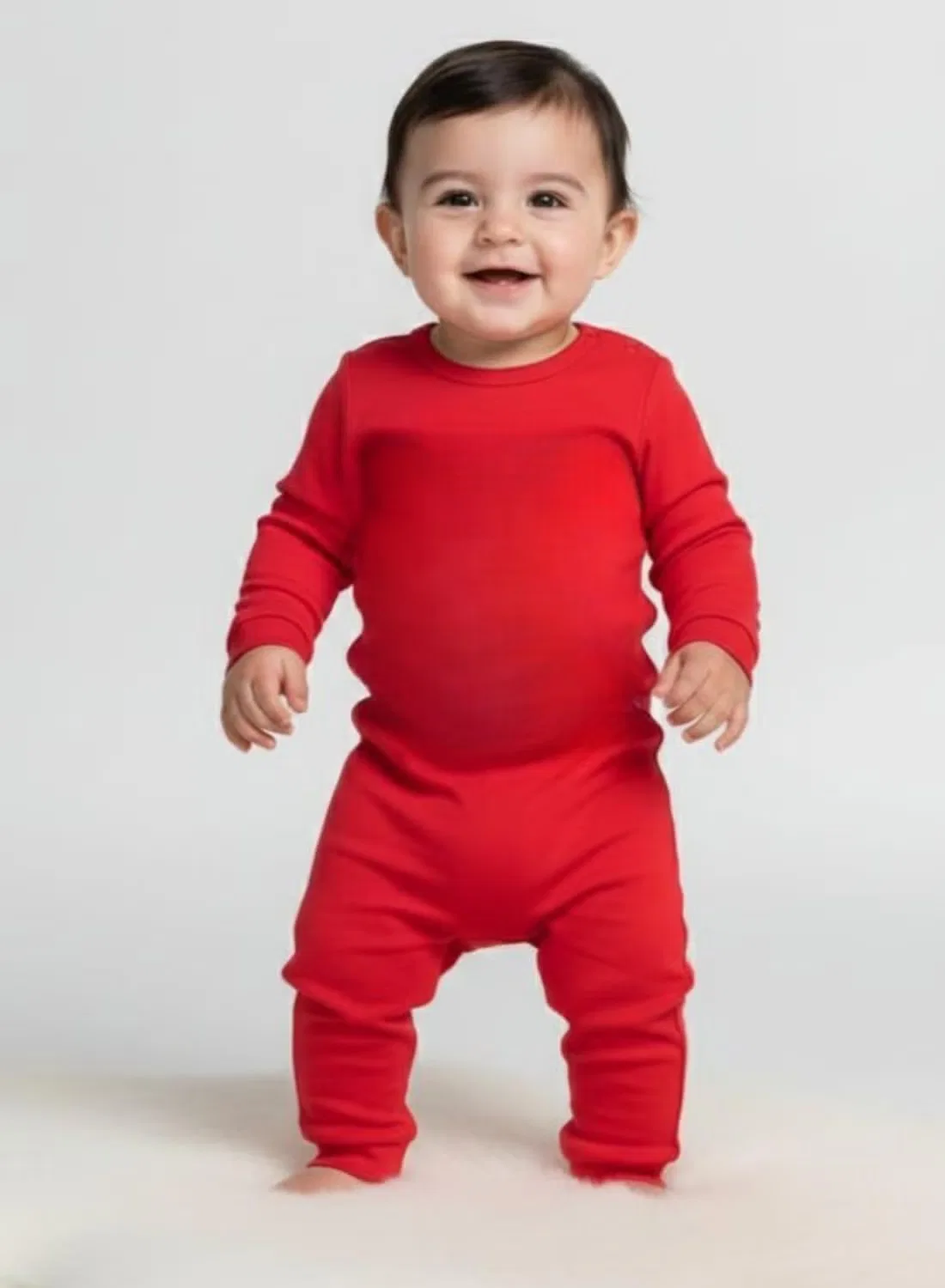 Боди-комбинезон хлопковый для малыша Babyqlo, красный