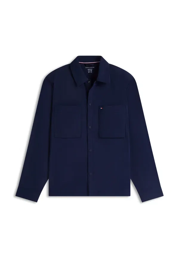 Куртка нейлоновая Sporty tech shirt jacket performance - summer jacket Tommy Hilfiger, Carbon темно-синий — фото 4