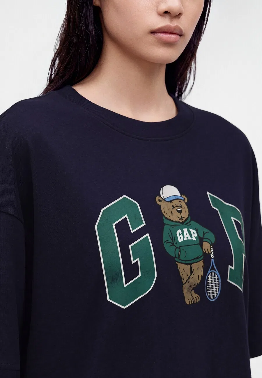 Футболка GAP BRANNAN темно-синего цвета — фото 3