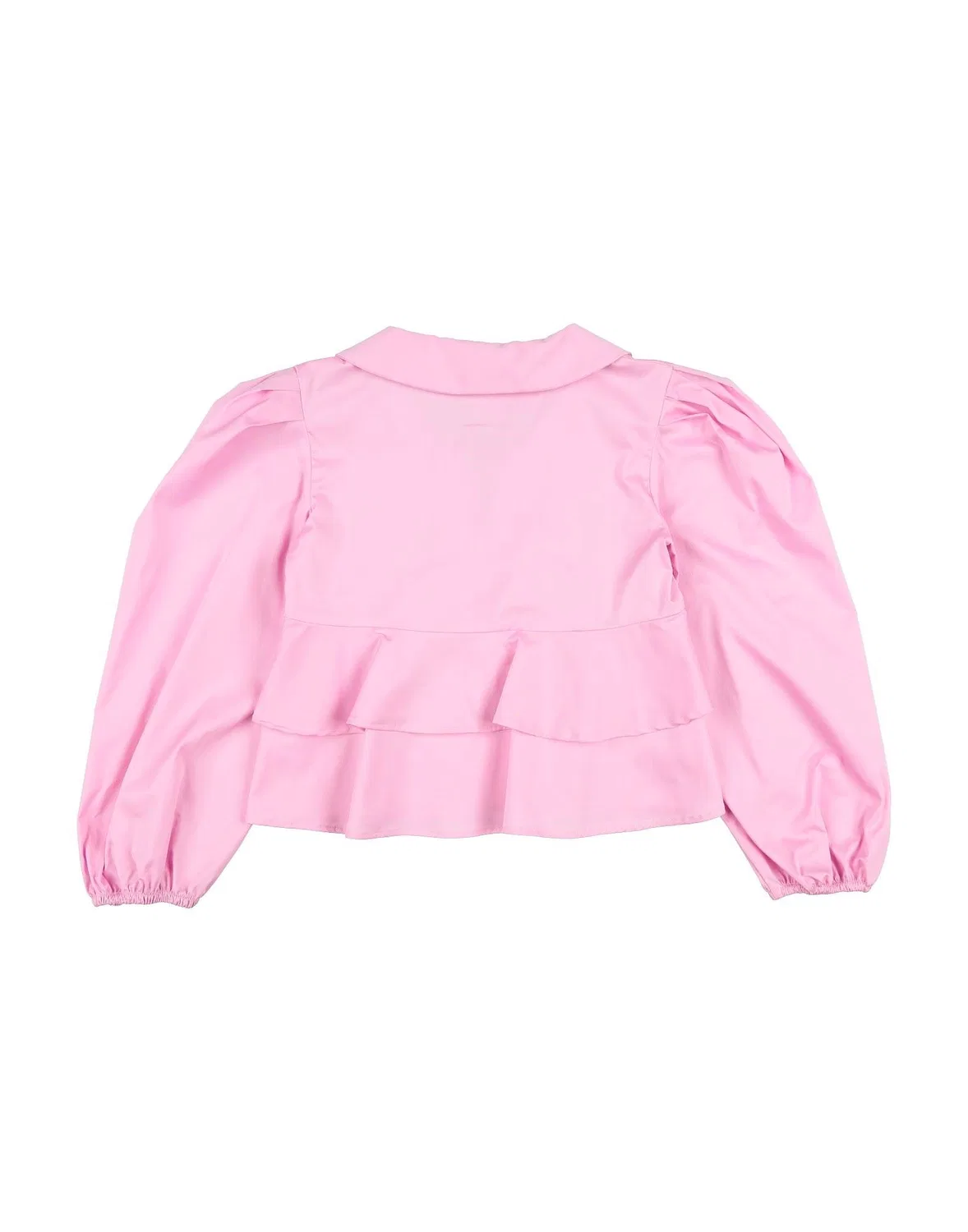 Блузка из тафты с вышитым логотипом Msgm, розовый — фото 2