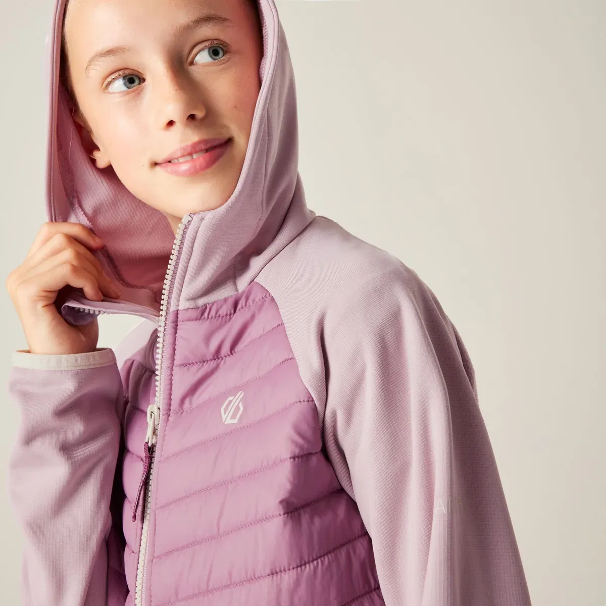 Детская куртка-гибрид с капюшоном Switch Out Dare 2B, Mauve — фото 4