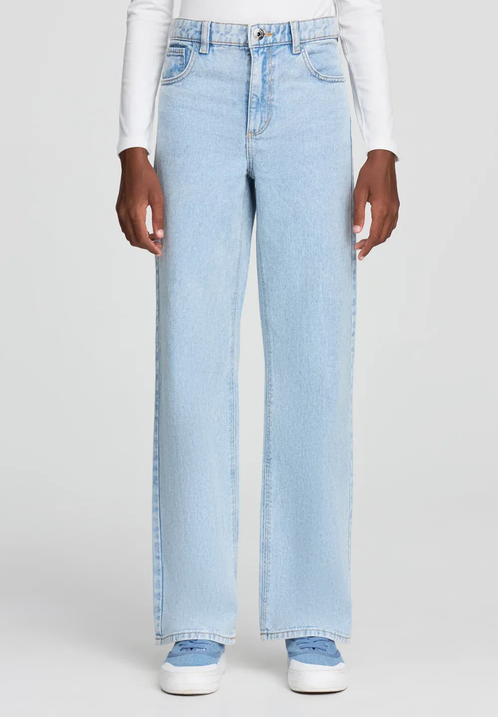 Джинсы свободного кроя Terranova, Var Blu Denim Chiaro — фото 2