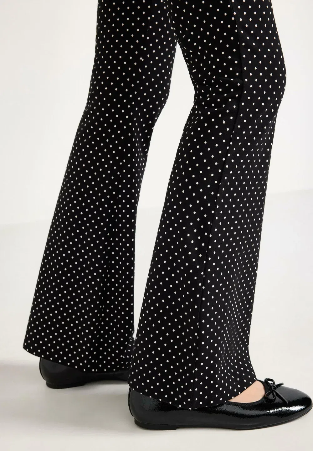 Леггинсы для йоги в горошек - брюки Lindex, Black — фото 4