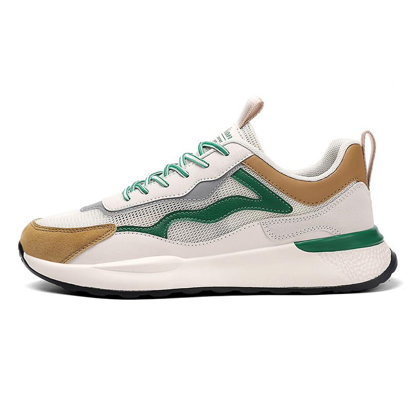 

Низкие массивные кроссовки мужские PLAY COBBLER, Beige Green
