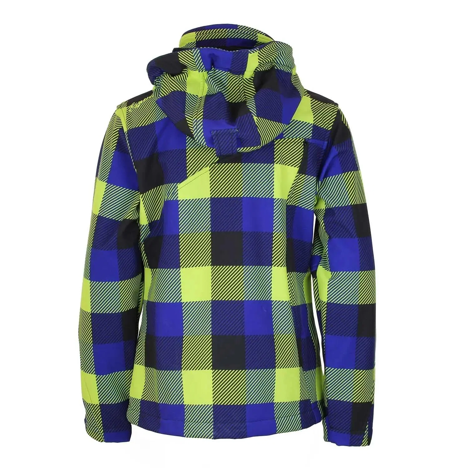 Детская куртка из софтшелла с принтом Gaveny Peak Mountain, Grun Fluoreszierendes Grun Limettengelb — фото 2
