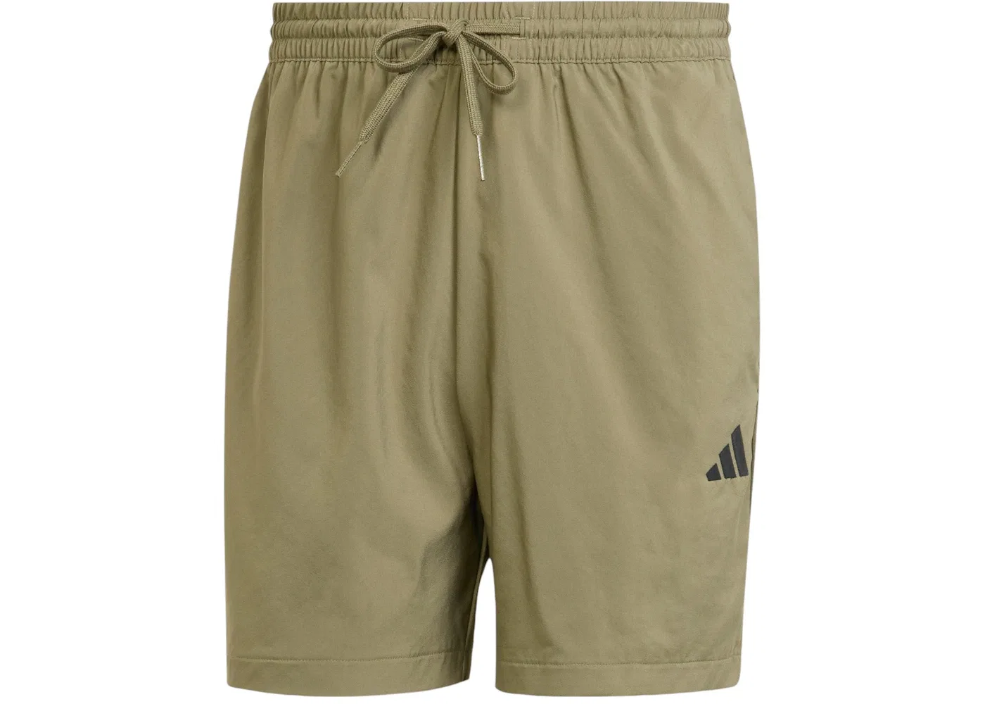 Мужские шорты с логотипом Essentials Adidas, Olive Strata/Black