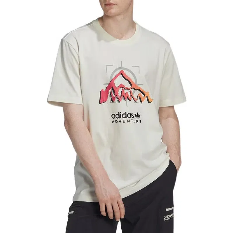 Футболка с принтом логотипа Mountain Peak Adidas, разноцветная — фото 2