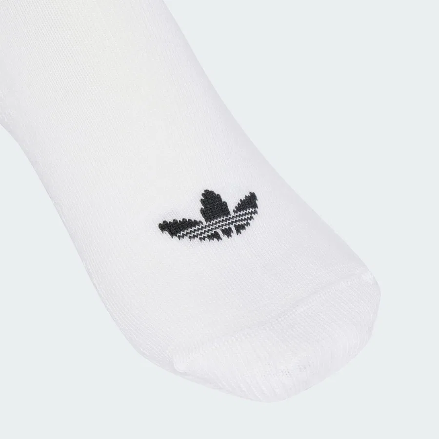 Носки спортивные с принтом 3-Stripes adidas Originals JV7423 Quarter 3 Back Stripes, Белый