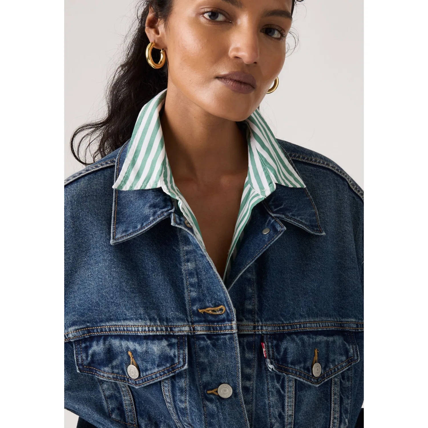 Женская джинсовая куртка оверсайз 90S TRUCKER Levi's, WONDER WHY — фото 4