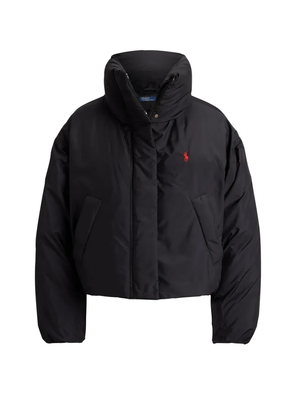 Пуховик на пуговицах Polo Ralph Lauren, черный