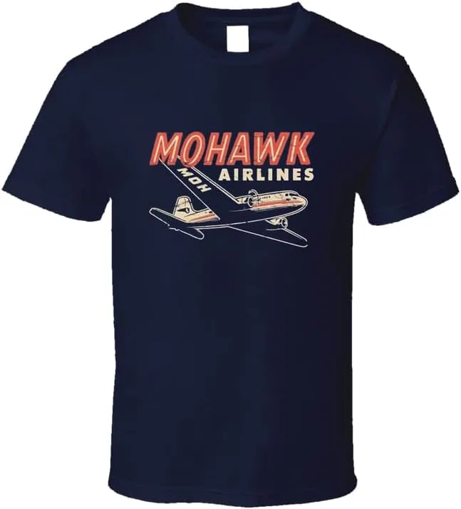 Мужская футболка с принтом Mohawk Airlines Gildan, Navy