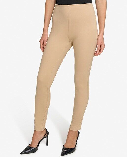 

Однотонные и короткие женские брюки-кюлоты Dkny, черный