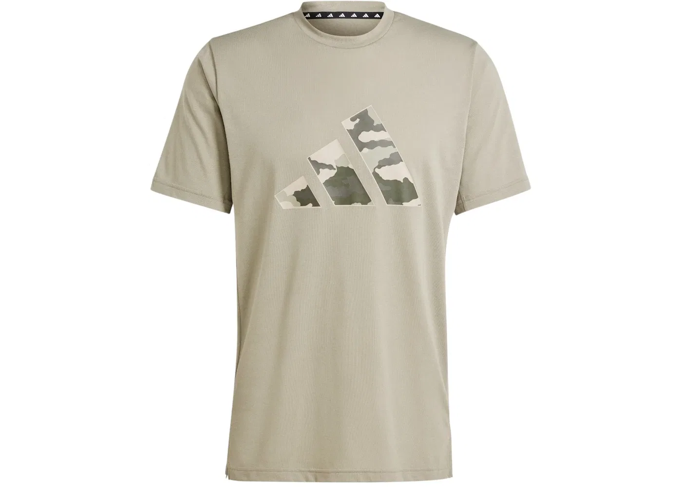 Мужская футболка с принтом Train Essentials Camo Graphic Logo Adidas, Silver Pebble
